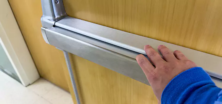 Installing a Push Bar on a Door Liberal